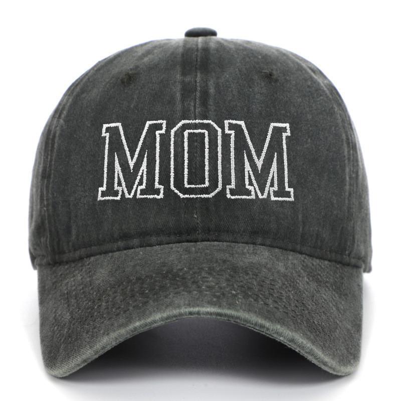 Dad Mom Embroidered Baseball Cap With Cotton Material For Summer Casual Style