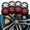 For Suzuki JIMNY Grand Vitara Sx4 Swift Alto 4Pcs 56mm S Logo Decal Car Badge Emblem Wheel Center Hub Cap Stickers Accessories
