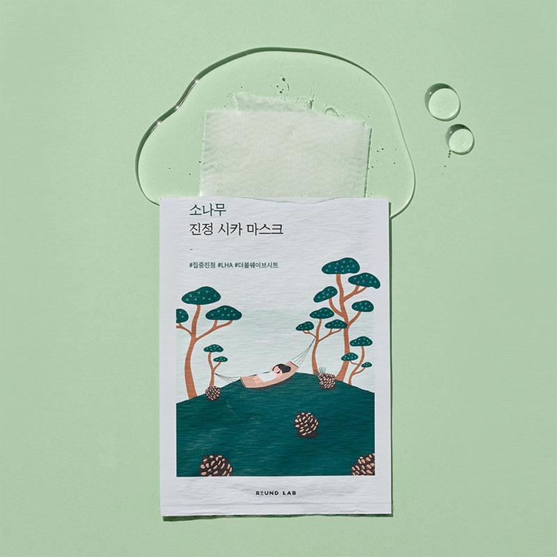 ROUND LAB Masque Cica apaisant au pin 27ml*10EA