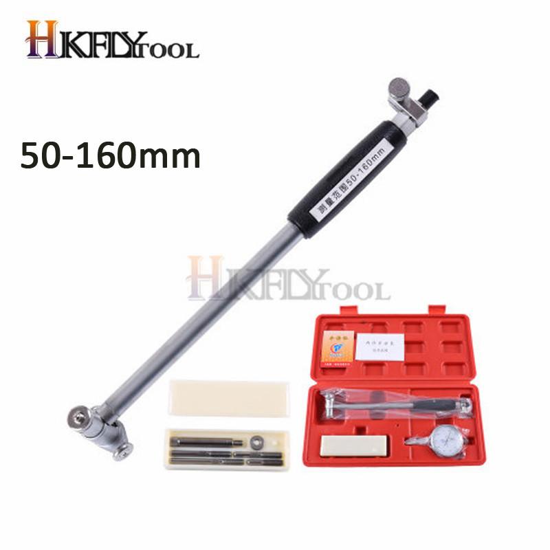 50-160MM 35-50mm 0.01mm Dial Bore Gauge Indicator Diameter Indicators Precision Engine Cylinder Measuring Test Kit Tool Meter Red 50-160mm