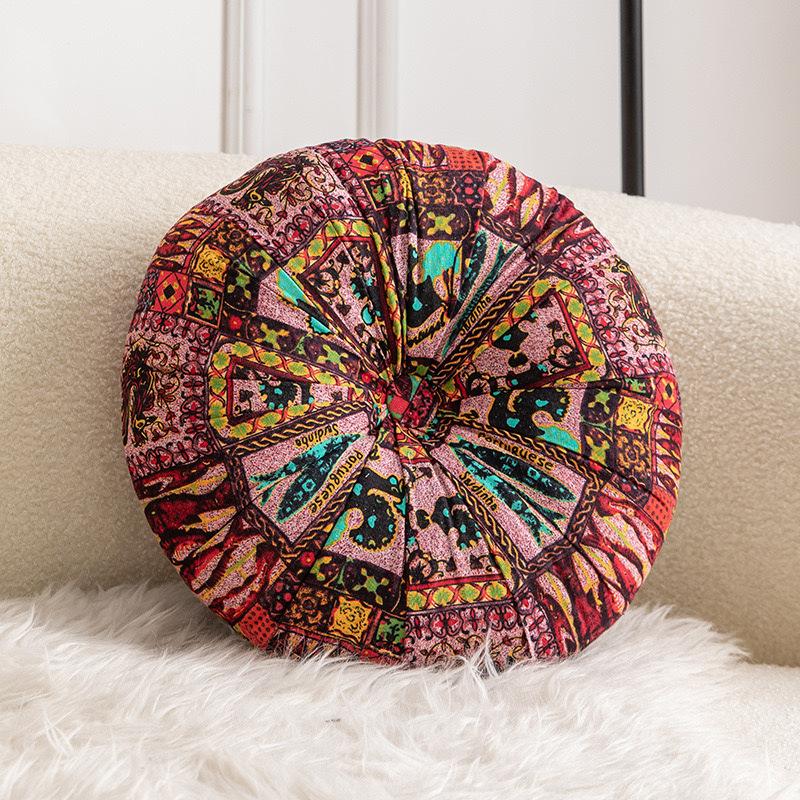 Bodenkissen Rund Großes Kissen Sitzkissen Meditationskissen Einsätze Bohemisches Kissen Mandala Kreis Kissen für Innen Außen