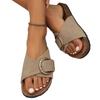 Fashion Shevalues Women's Fashion Cork Sandals Comfy Cork Footbed Slippers 2025 New Open Toe Beach Slides With Arch Support House Shoes