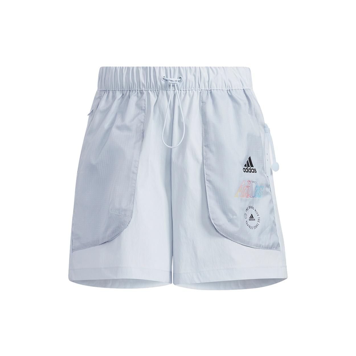 (WMNS) adidas Woven Shorts Blue Women s HA3632 S
