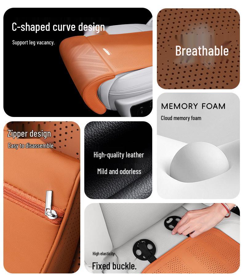 Geely Car Seat Cushion Leg Rest and Seat Cover for Galaxy L6/L7/E8/E5, Xingyuan, Xingjian 7, Xingyue L, Xingyao 8