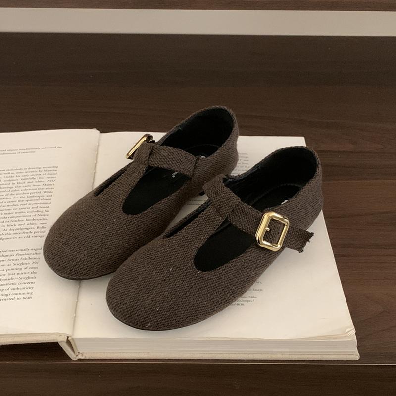Fashion SUOJIALUN 2025 Autumn New Brand Women Flat Shoes Round Toe Casual Dress Single Shoes Soft Flat Heel Shallow Slip On Mary Jane Sh