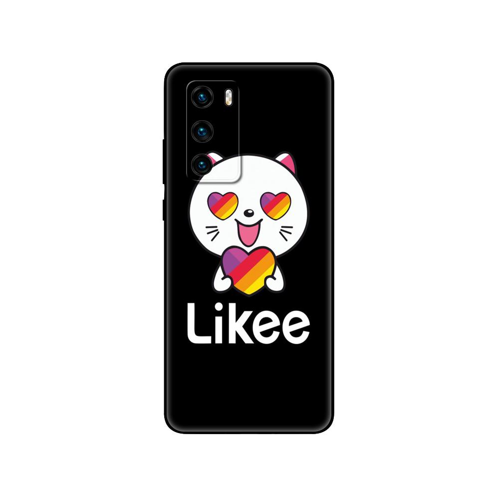 Black tpu Case For Huawei P30 Lite P30 Pro P40 Case For Huawei P40 LITE E P Smart Case Cover fashion Likee cat bear love heart