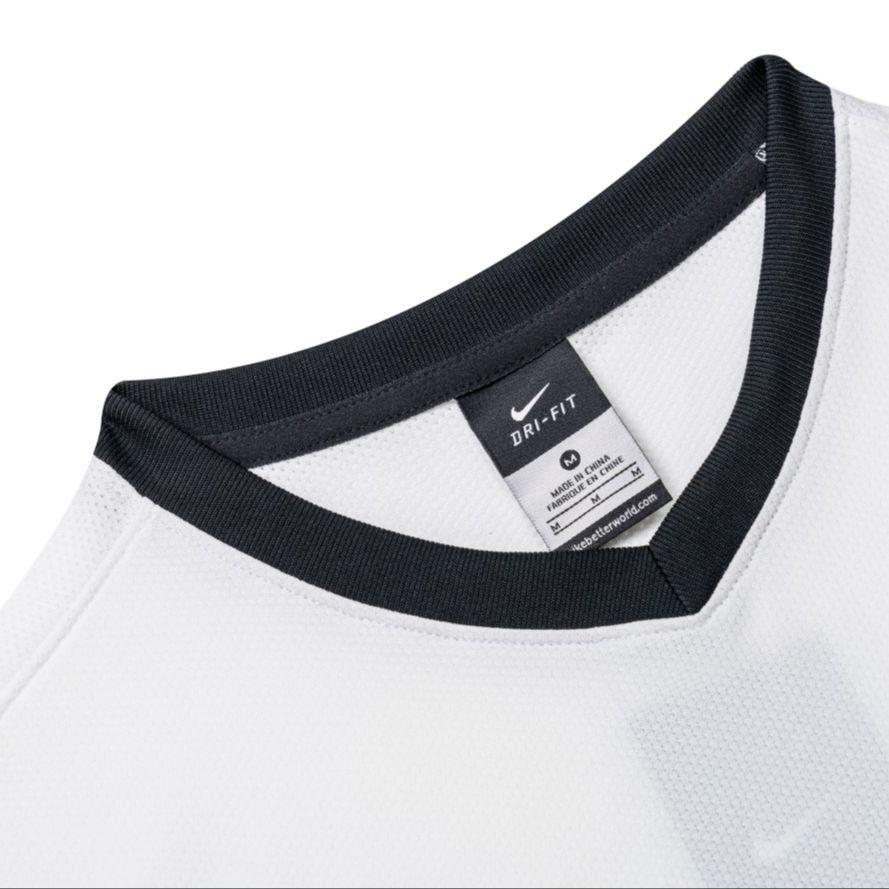 Nike Dri-Fit Quick-Dry Breathable Short Sleeve Knit Shirt Men tops White 448190-100