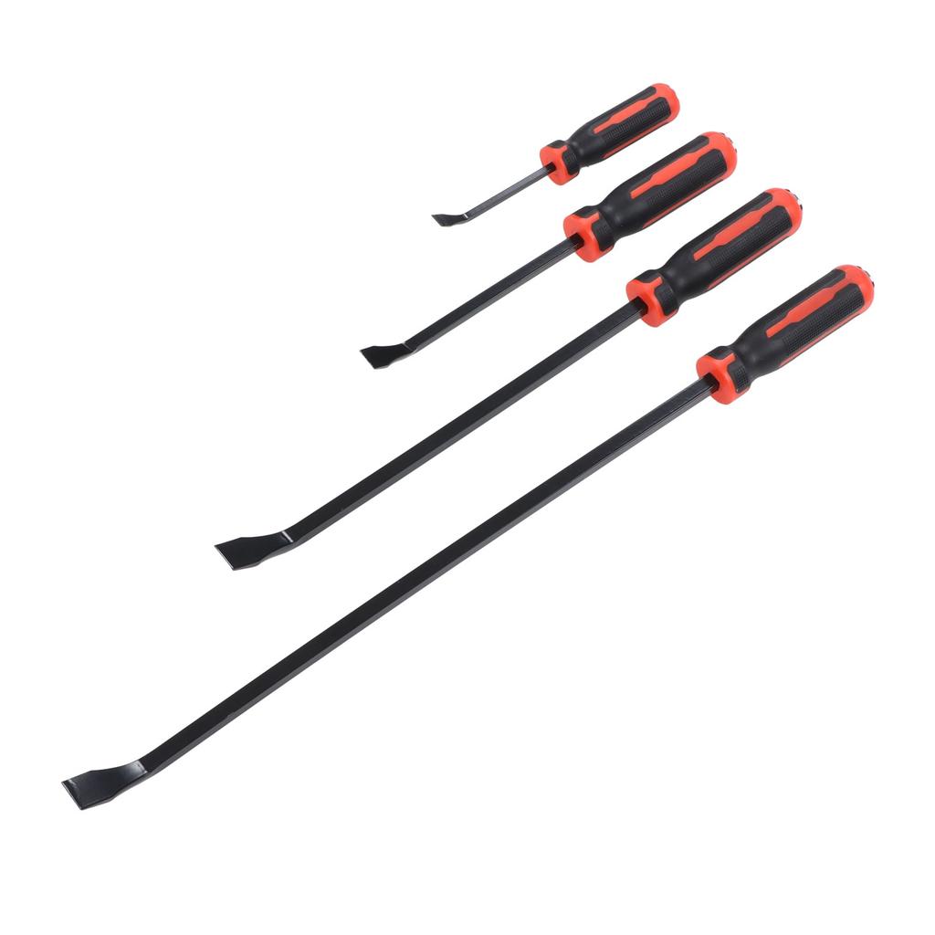 Conjunto de 4 Peças Pé de Cabra com Ponta Angulada 8in 12in 18in 24in 60HRC Reforçado 30 graus Curvado Pé de Cabra para Reparo de Pneus de Carro