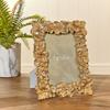 Hestia Gold Flower Photo Frame 5 X 7