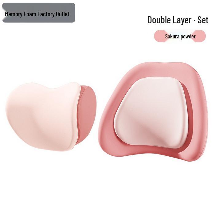 Memory Foam Car Seat Cushion with Lumbar and Neck Support