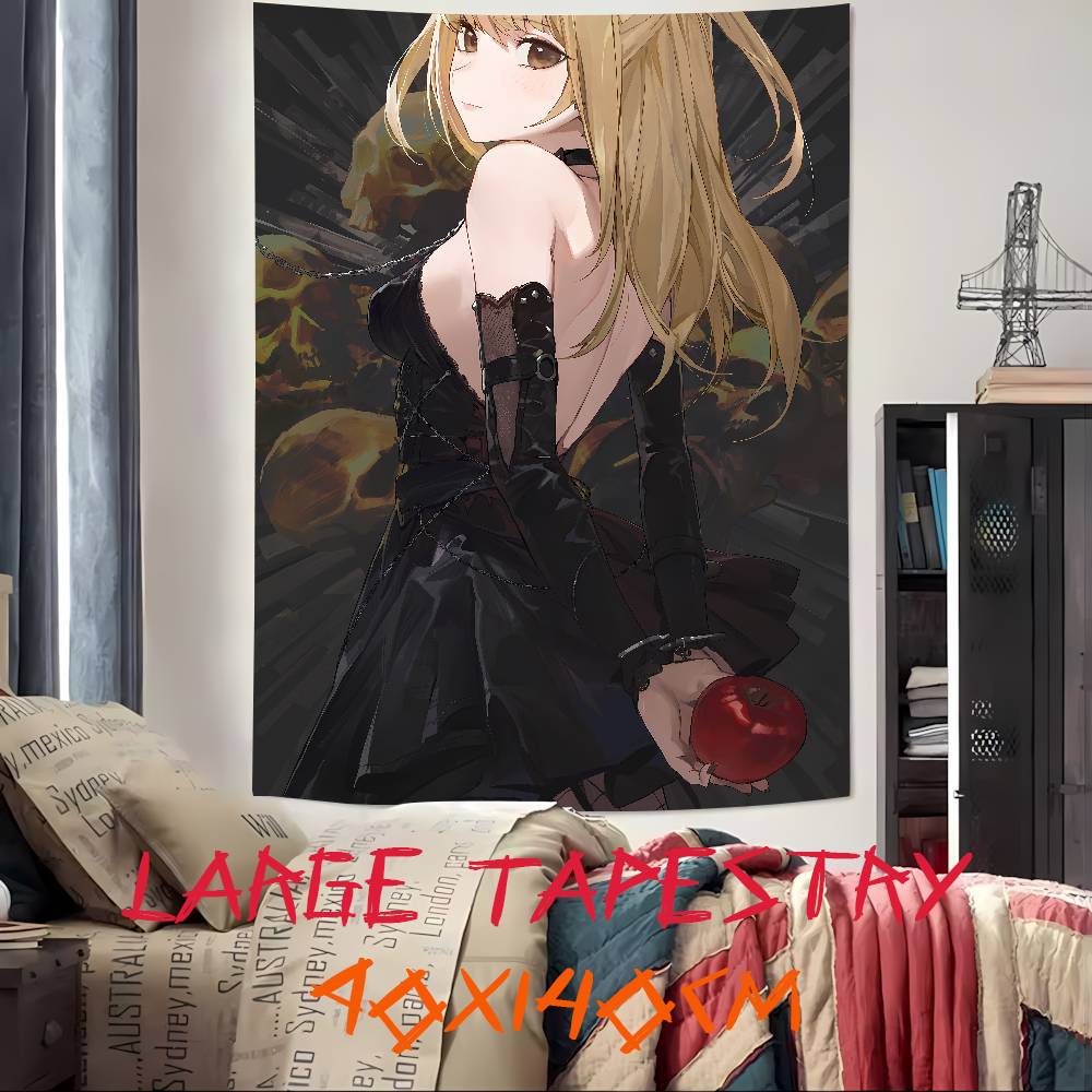 Cool Fashion Pretty Girl Misa Amane Tapestry Decoration Bedroom Dormitory Background Cloth Home Party Living Room Club Tapestry