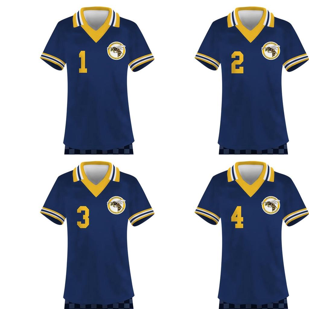 2 Season Yellowjackets Sports Shortsleeved Shorts Suit Number One To Sixteen