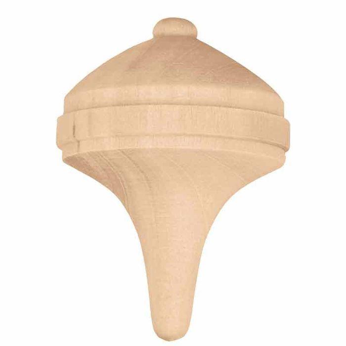 Toupies en bois - ARTEMIO - 3,5 x 4,5 cm - 6 pcs - Marron - Mixte - Adultes et enfants