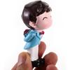 1 Pair Wedding Cake Topper Bride and Groom Resin Couple Statue Decorative Figurine Miniature Ornament for Cake Decoration