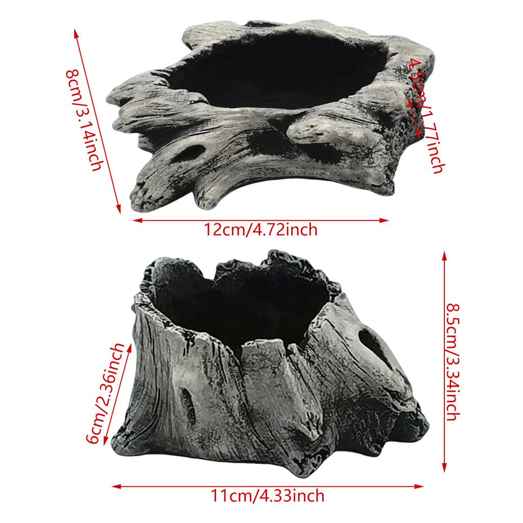 Artificial Driftwood Planter Sculpture Resin Succulents Flower Pots Imitation Wood Pile Porous Bonsais Tree Plant Pots