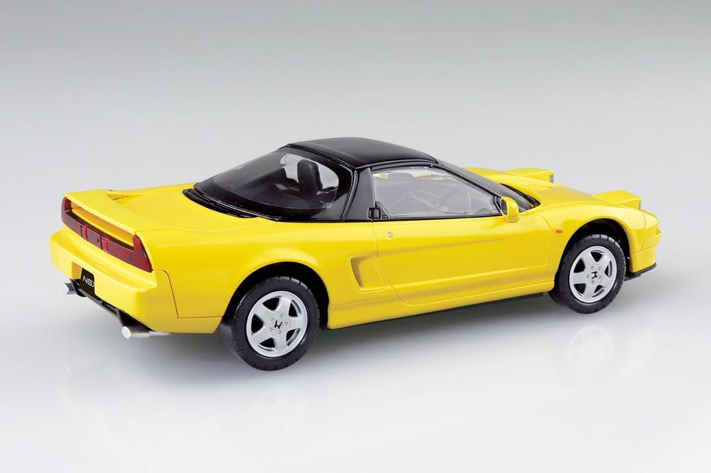 Aoshima Bunka Kyozai Scale Rakupla Snap Kit Honda NA1 NSX Yellow Plastic Model (AOSHIMA) 1/32 No. 19-IY (Indy Pearl) Pre-Colored