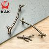 KAK Fashion Tree Branch Furniture Handle 96mm 128mm Black Silver Bronze Kitchen Cabinet Handles Drawer Knobs Door Pulls Hardware