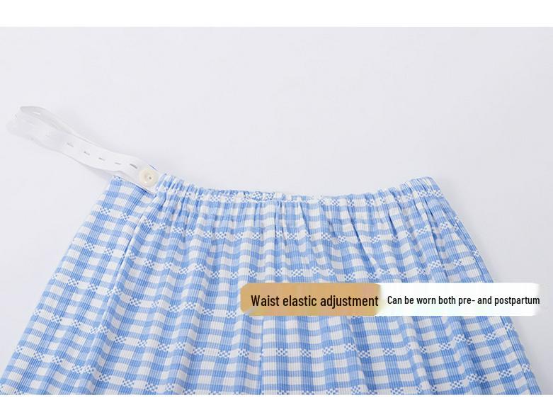 Xia Modal Maternity Pajamas: Adjustable Breastfeeding Sleepwear for Pregnancy and Postpartum