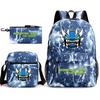 Geometry sprint game backpack geometry dash heat transfer backpack elementary school bag leisure bag