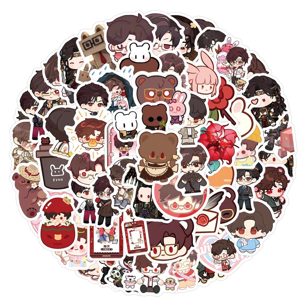 105 New Styles of Land Shen Q Version Graffiti Stickers Decorate Refrigerator Skateboard Water Cup DIY Personalized Stickers