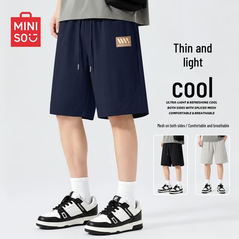 Мужские американские повседневные шорты на шнурке MINISO XL