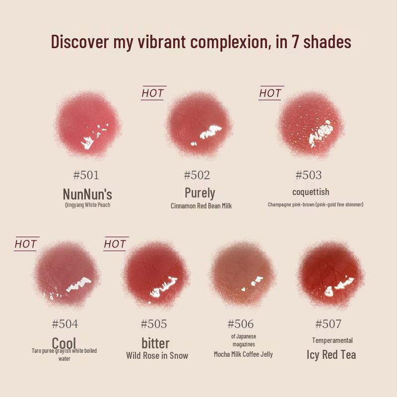 Gogotales Gogo Dance Lip Glaze GT375: Wasserleichtes, Süßes Glas-Finish