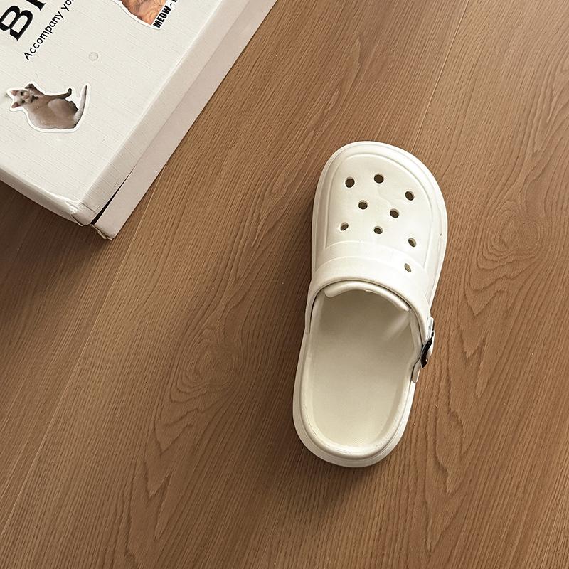 Simple hole shoes new beach non-slip deodorant bag head slippers women s summer wear 36-37 2779₽