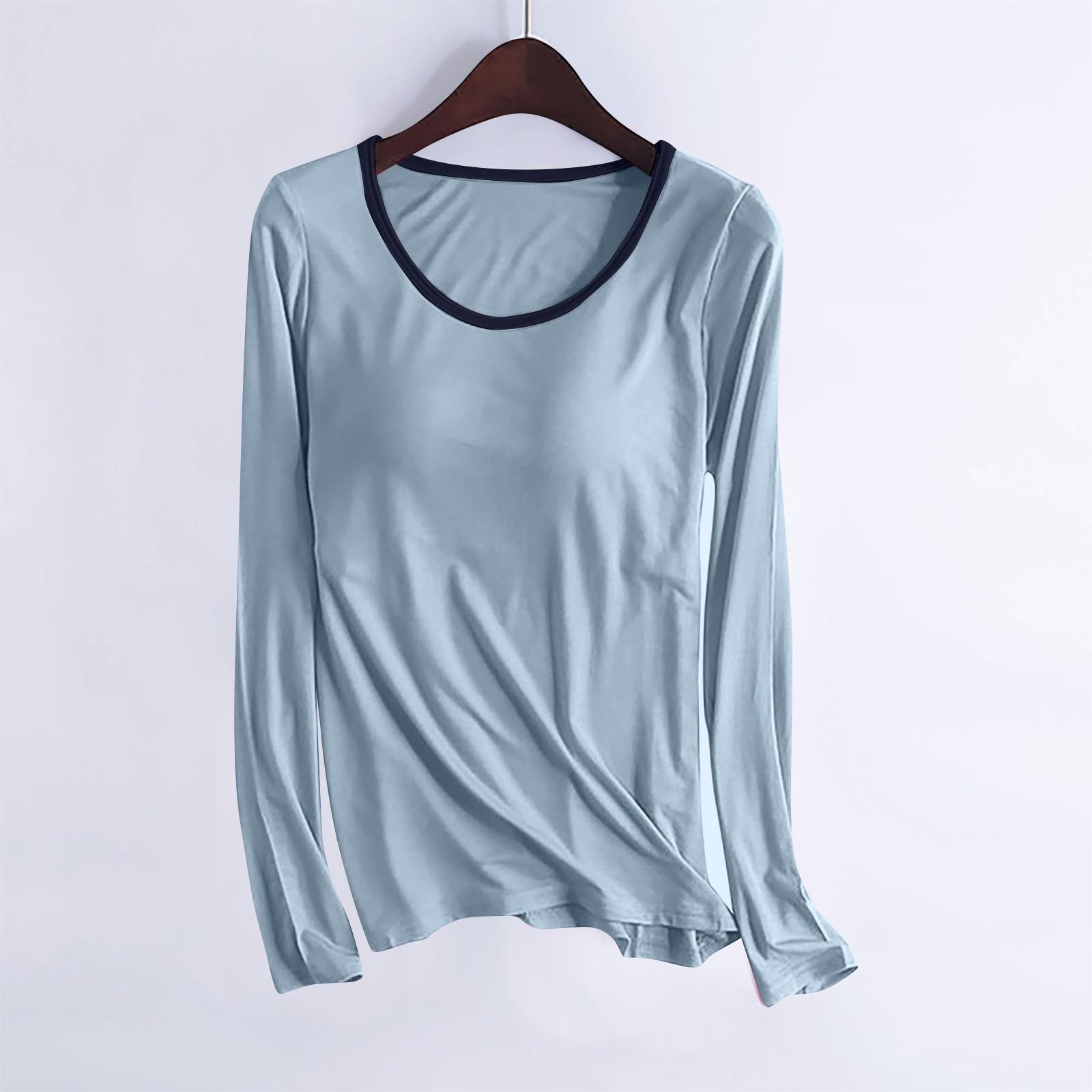 

Женская однотонная рубашка с нагрудником и одной чашкой для йоги, женское нижнее белье, верх L синий