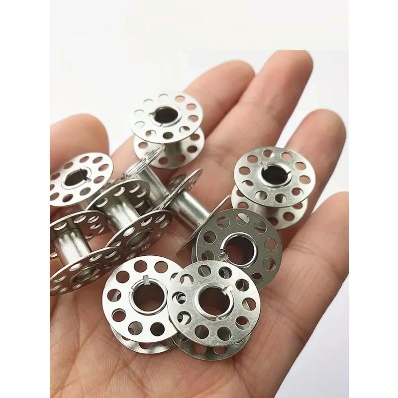 

Stainless Steel Bobbins for Sewing Machines Durable Metal Construction Essential Craft Supplies Sewing Machine Accessories