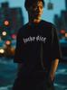 Men's Black Lucky Dice Gothic Lucky M Short Sleeve Boxy T-Shirt