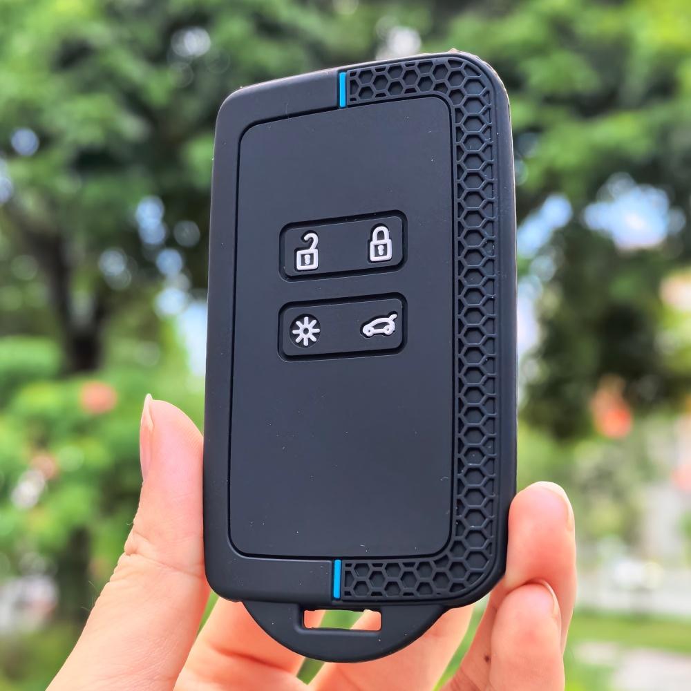 Silicone Keychain Car Key Cover For Renault Koleos Kadjar Captur Megane Talisman Espace Clio Zoe Scenic 4 Arkana Dacia Sandero