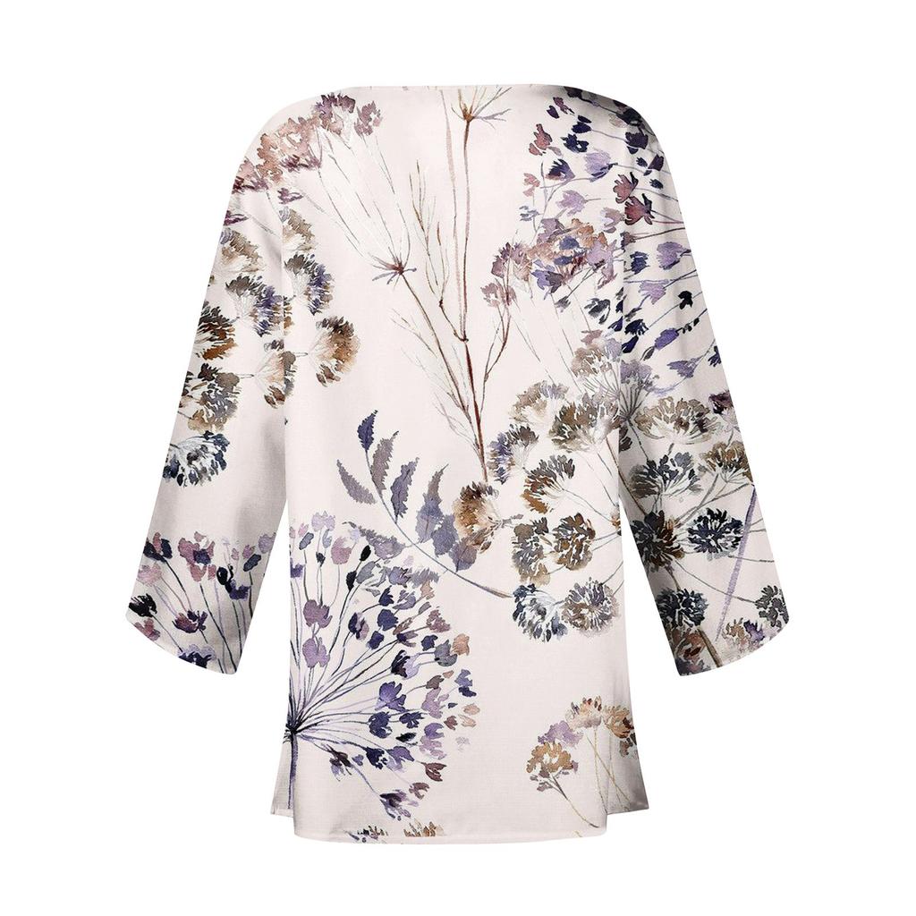 Veste Cardigan légère de longueur moyenne pour femmes, mode décontractée, imprimé rétro