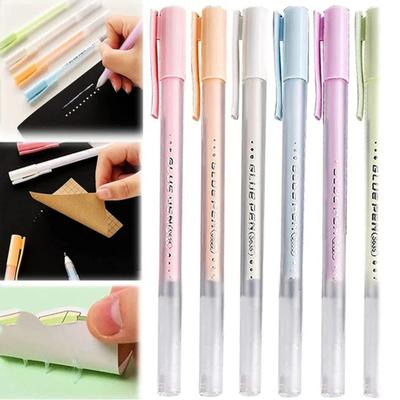 Schnell trocknender Klebestift, 1-mm-Spitze mit Clip-Abdeckung, starke Haftung, DIY, handgefertigtes Briefpapier, Kinder, Scrapbooking, Papierhandwerk, klebriger Klebestift für die Schule