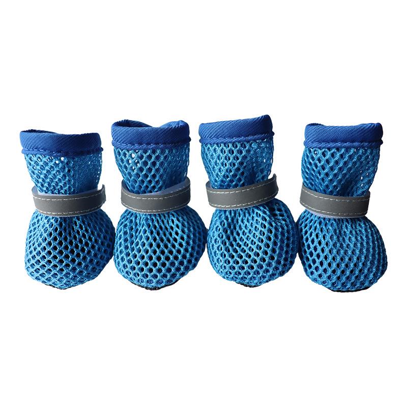 Four Seasons Universal Non-Slip Pet Paw Covers - Warm, Wear-Resistant Cotton Shoes for Dogs (Shiba Inu, Bichon Frise)