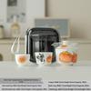 Portable Jade Sheep Travel Tea Set with Landscape Design - Ideal for Business Gifts