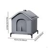 Cat House for Outdoor Cats Oxford Cloth Weatherproof Stray Shelter Pet Garden Barn