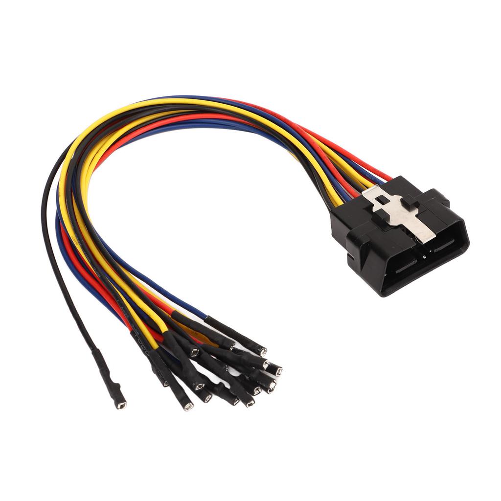 OBD2 Male 16 Pin Connector Cable Welding Free Fault Detection Code Removal Diagnostic Jumper Adapter Cable