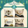 Ramadan Lantern Crescent Moon Cushions Pillowcase Polyester Cushion Cover Throw Pillow Pillowcover Home Car Sofa Decor