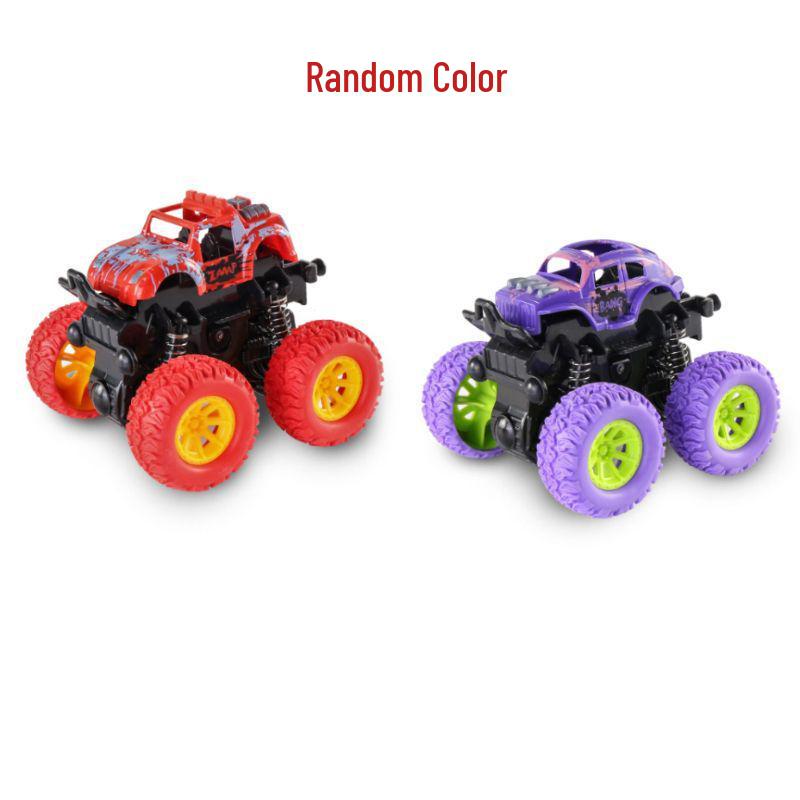 Off-Road Inertial Pull-Back Four-Wheel Drive Toy Car for Kids