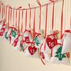Christmas Decoration for Home Date 1-7 1-12 1-24 1-31 Fabric Christmas Advent Calendar Garland Wall LS
