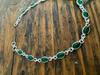 Solid 925 Sterling Silver Green Onyx Gemstone Women Tennis Bracelet Handmade jewelry
