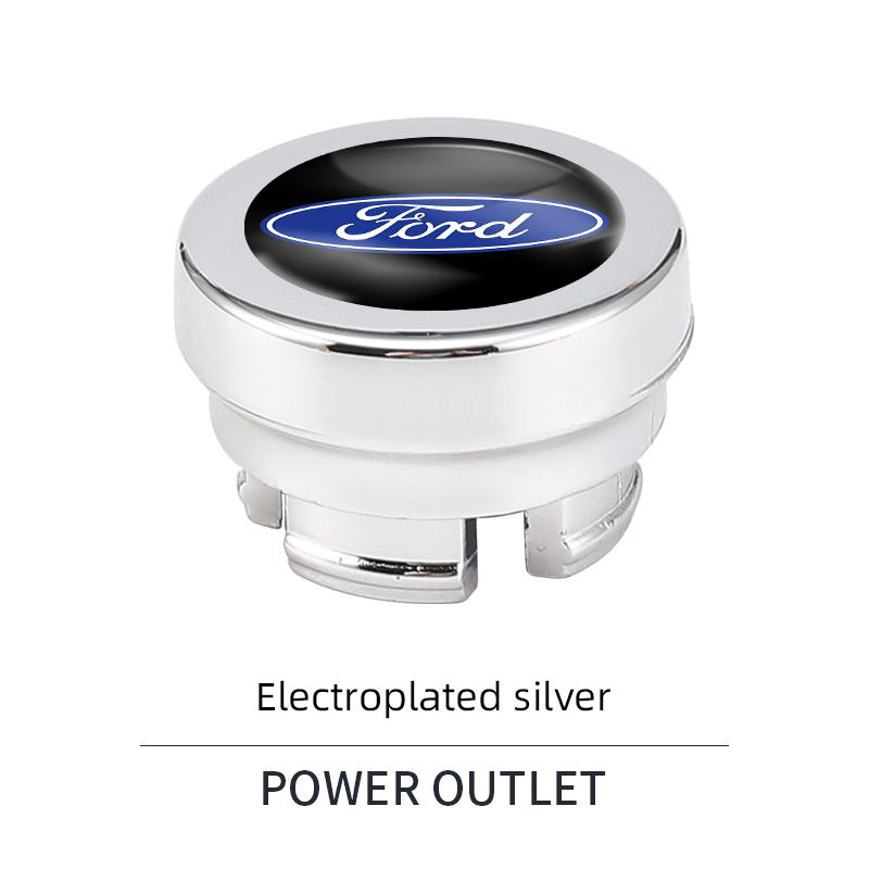 Autoaufkleber Auto Zigarettenanzünder Abdeckung Staubschutz Zubehör für Ford S MAX Ranger Focus Fiesta Mondeo Kuga Mustang Escort KA