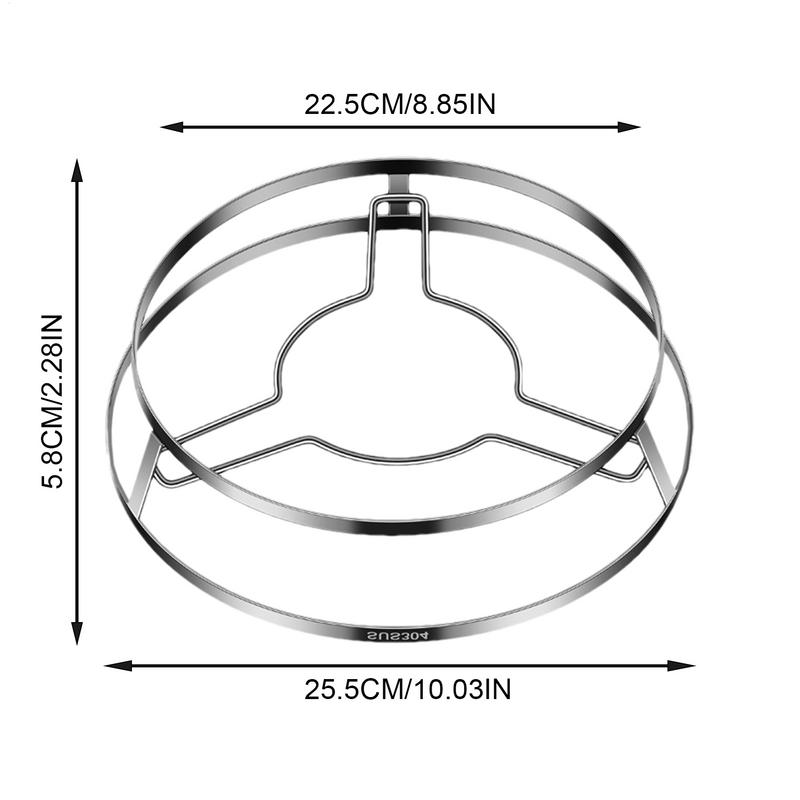 Heat Resistant Counter Pot Rack Stainless Steel Heat Resistant Counter Rack Double-Layer Kitchen Accessories Cooking Stand For