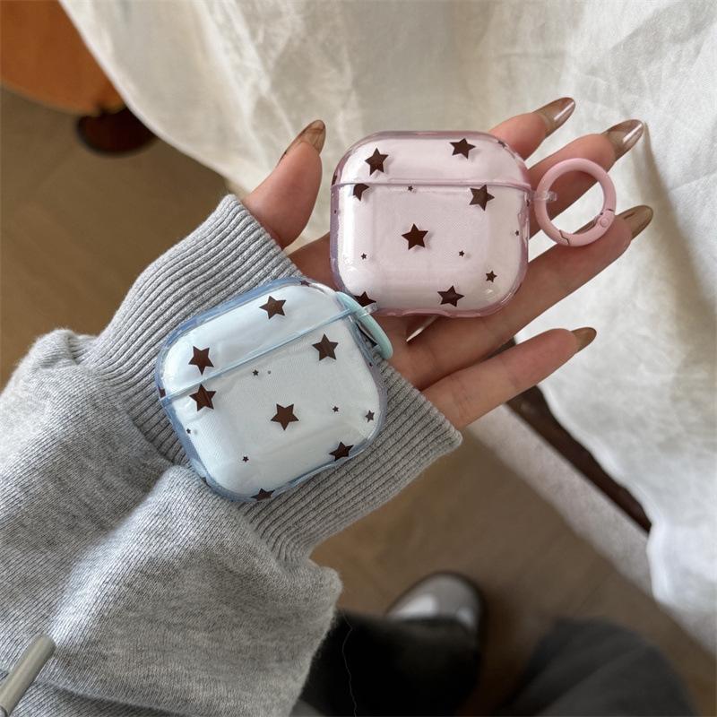 Simple transparent star AirPods 1 generation earphone case for 1st generation Bluetooth earphone case AirpodsPro1