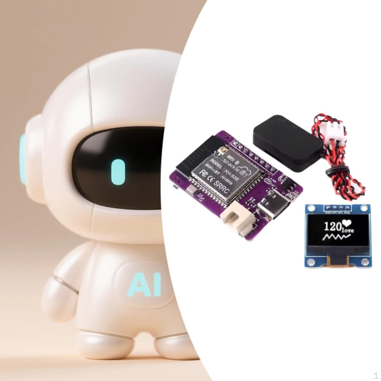 

Розробницька плата ESP ESP32 S3 N16R8 Компактний модуль робота для AI голосового діалогу для DIY проектів IoT with Screen