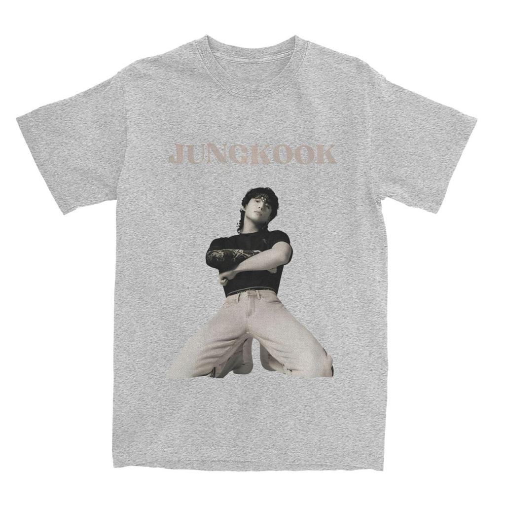 Jungkooks Vintage T-Shirt Sommer Koreanischer Pop Fantastische T-Shirts 100 Baumwolle Harajuku T-Shirt für Männer Kurzärmelige Freizeit-Tops