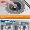 US/EU Kitchen Sink Bounce Core Drain Strainer Sink Drain Strainer Sink Stopper Stainless Steel Kitchen Drain Plug Filter Screen