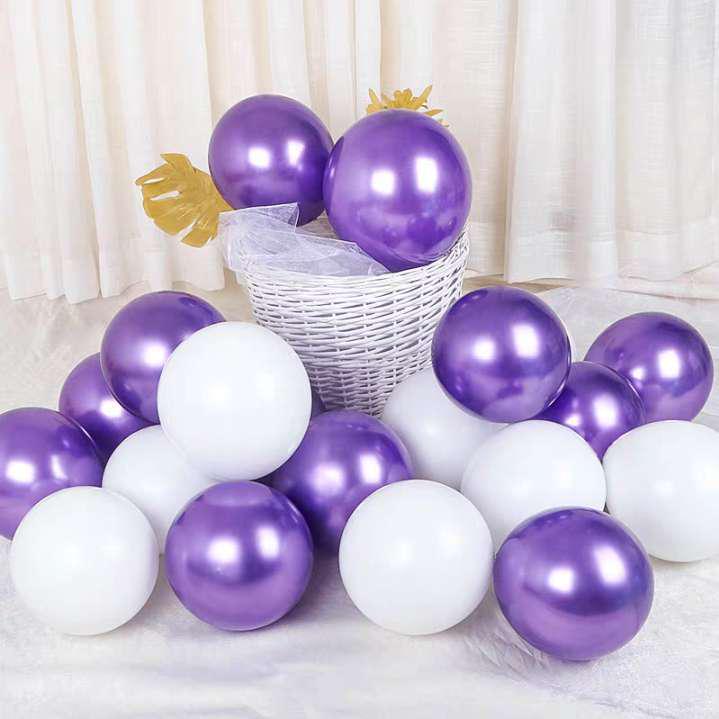 Metallic Red Gold Balloon Set for Weddings and Celebrations