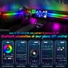 Vollfarb-Streamer-Auto-Umgebungslichter, RGB 64-Farben-Universal-LED-Innenraum, versteckter Acrylstreifen, Symphonie-Atmosphärenlampe