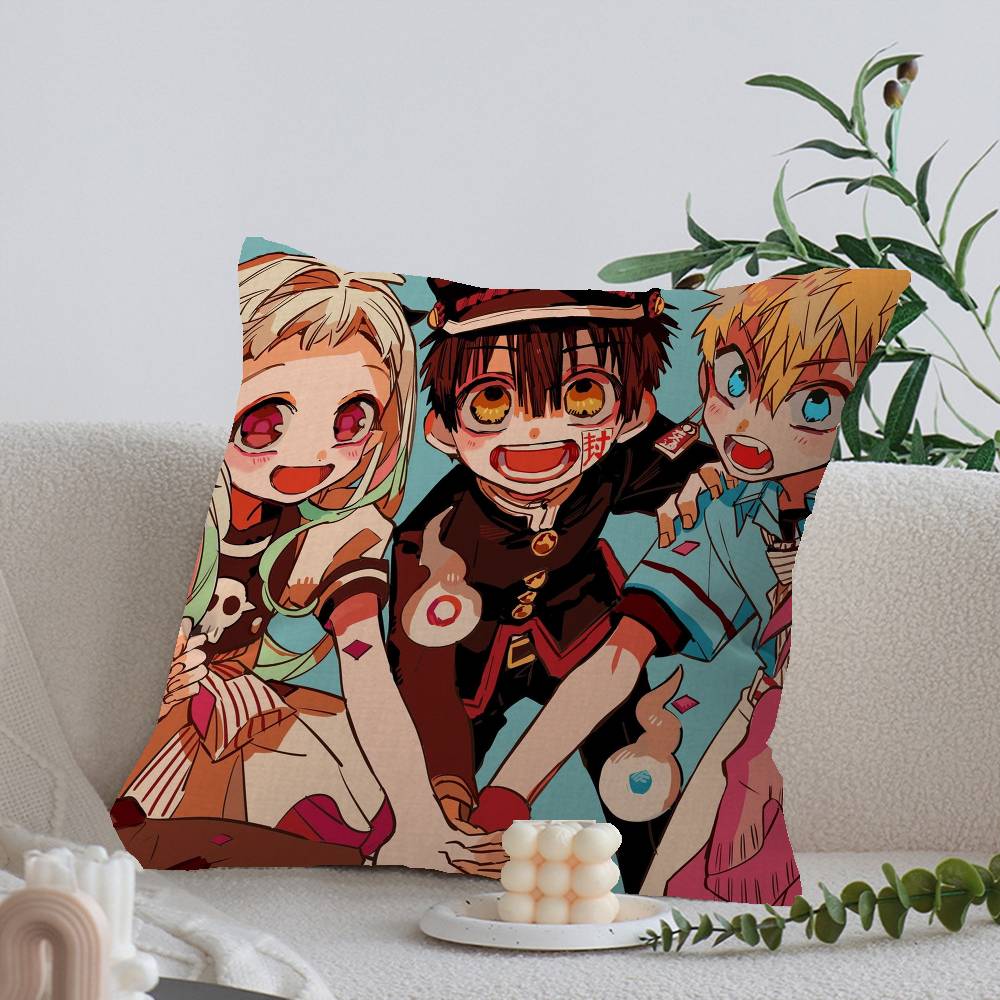Toilet B-Bound H-Hanako Kun Pillow Gift Home Office Decoration Bedroom Sofa Car Cushion Cover case 45x45
